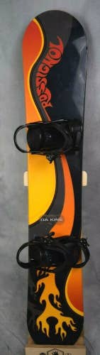 ROSSIGNOL SNOWBOARD 158CM WITH LARGE MORROW BINDINGS