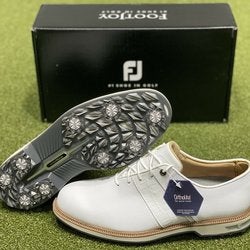 FootJoy DryJoys Premiere Series Packard Golf Shoes 53908 White Size 8 NEW #85595