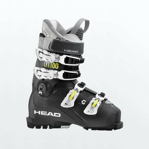 NEW High End $600 Women's Head LYT 100 W Ski Boots Anthracite Black Lime