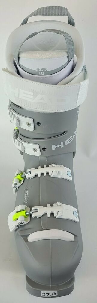 NEW High End $600 Women's Head Raptor 110s RS W Ski Boots Grey 9.5 10 10.5 