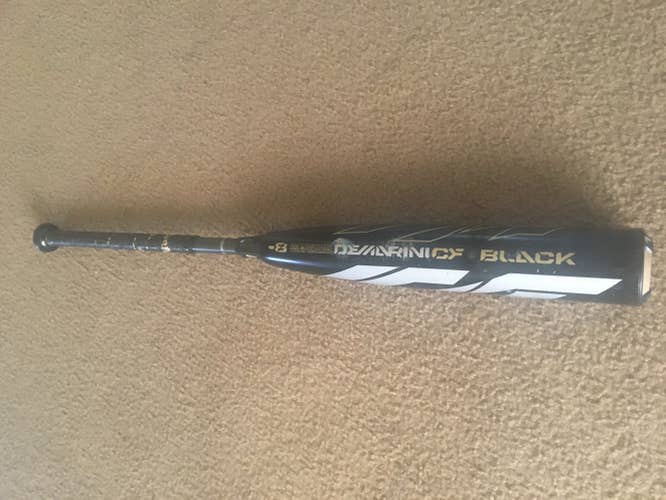 Used Kid Pitch (9YO-13YO) USSSA Certified 2019 DeMarini Composite CF Zen Black Bat (-8) 24 oz 32"