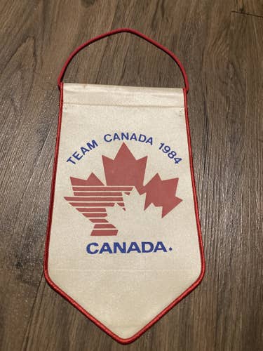 Vintage Team Canada 1984 Hockey Banner