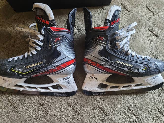 Bauer Vapor 2X Pro Hockey Skates Size 7.5 EE w/STEP Blacksteel