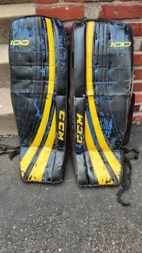 Used 34" CCM Goalie Leg Pads