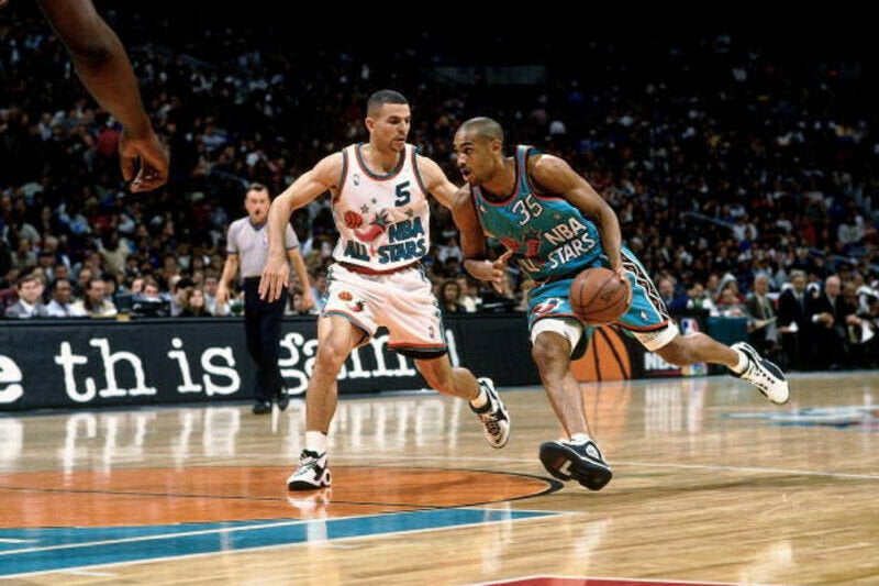 1996 NBA All-Star Game Mitchell & Ness Hardwood Classics Mesh Shorts - Teal