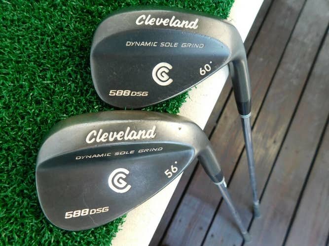 Cleveland 588 DSG (56* & 60*) Wedge Set w/ Cleveland Wedge Flex Shafts