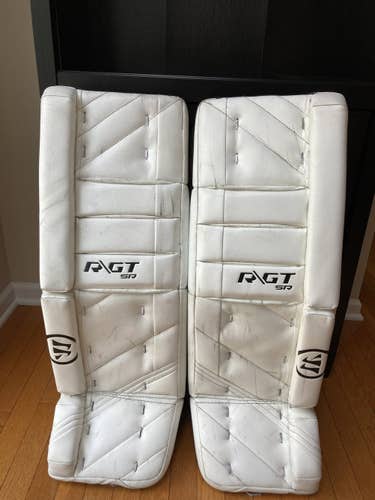 Warrior Ritual GT Goalie Leg Pads Senior 32" +1.5" (White)