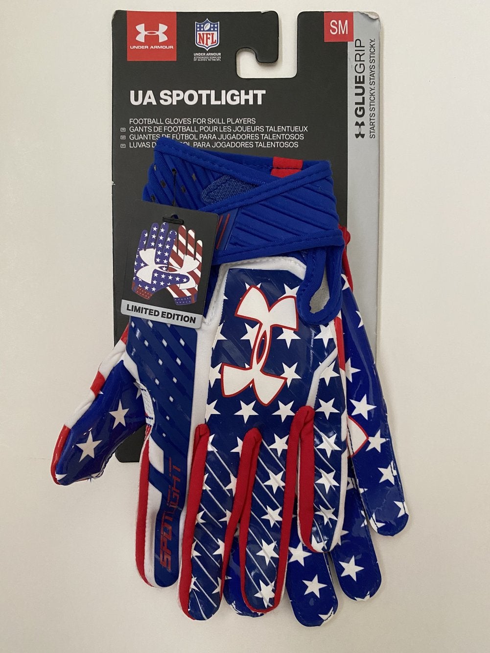 Under Armour UA Spotlight Limited Edition Diamond Football Gloves Sz 2xl 1326226 for sale online 