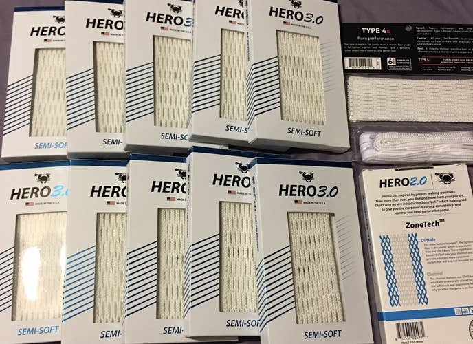 All New (10) Boxes of White ECD Hero 3.0 Semi-soft Mesh. 1 Pack of SK 4s Kit. ECD Hero 2.0 SS Mesh