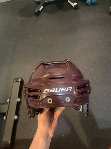 Red Used Medium Bauer  Re-Akt 75 Helmet