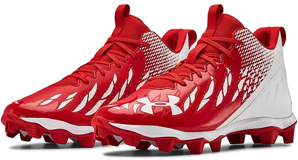 under armour football cleats red and white