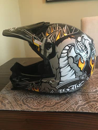 Used HJC off road helmet, youth medium, like new condition