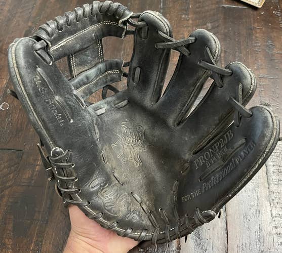 Black Kid Pitch (9YO-13YO) Infield 11.25" Heart of the Hide Baseball Glove