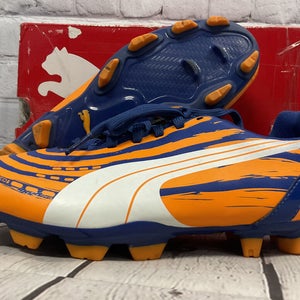 Puma Kid’s EvoSpeed 5.2 Graph Junior Soccer Cleats Size 3.5 Blue Great Condition