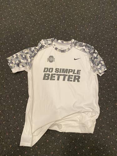 Ohio State Lacrosse Shooting Shirt - cameo Sleeves