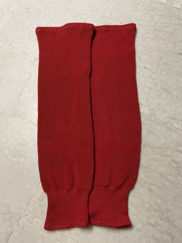 NEW Red Knit Hockey Socks
