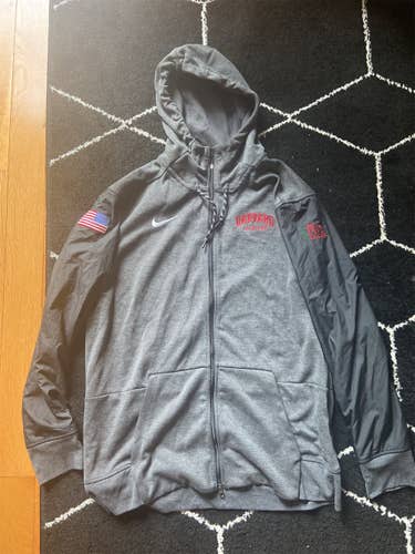 Harvard Lacrosse Team Issued Full Zip Hoodie - XL