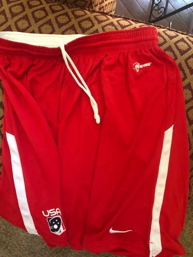 USA Team Issue Red Practice Shorts Adult XL Nike