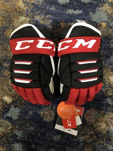 Black Senior CCM 14"  Tacks 4 Roll Pro Gloves