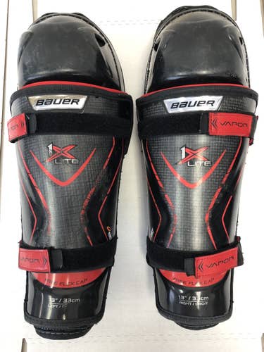 Used Bauer Vapor 1x Lite Hockey Shin Pads 13”