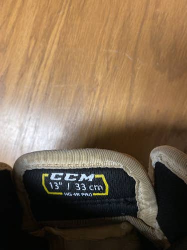 Blue Senior CCM 13"  Tacks 4 Roll Pro Gloves