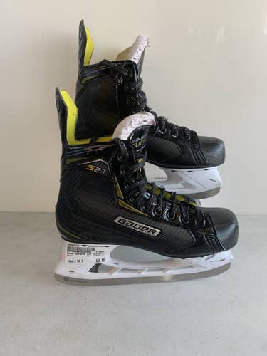 Used Bauer Supreme S27 Junior 04.5 Ice Skates Ice Hockey Skates