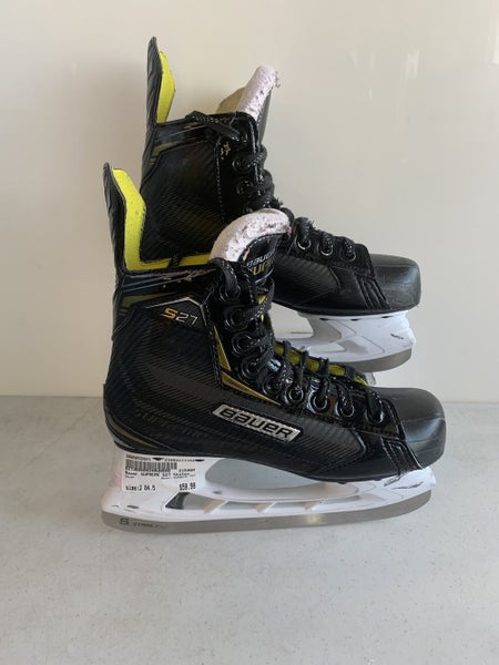 Used Bauer Supreme S27 Junior 04.5 Ice Skates Ice Hockey Skates
