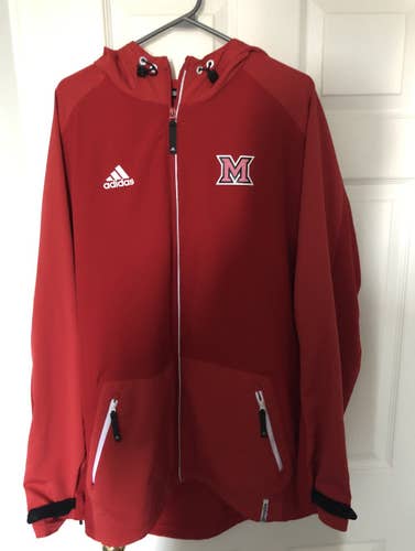 Miami RedHawks Adidas Men’s NCAA FZ Jacket XL