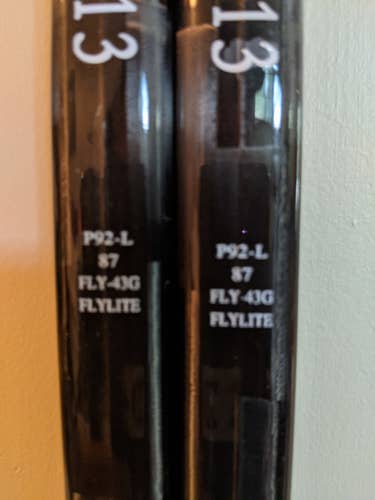 Bauer VAPOR Flylite Hockey Stick LEFTY P92 87 flex Senior D1 Pro Stock - 2 PACK