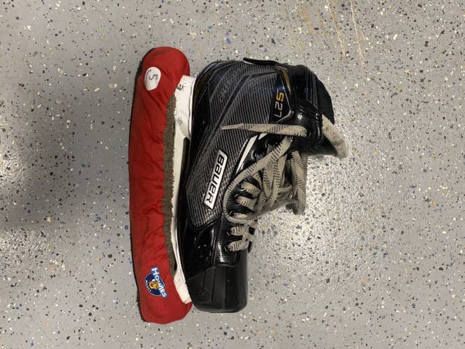 Used Bauer Regular Width Size 10 Supreme S27 Hockey Goalie Skates With Bauer LS5G Vertex Blades