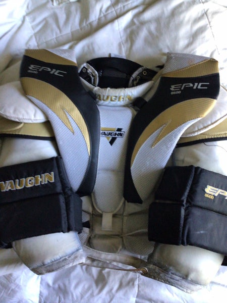 Freshly Sanitized Used Medium Vaughn Epic 8600 Goalie Chest Protector