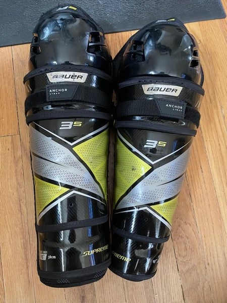 New Senior Bauer Supreme 3S Shin Pads - 15 inch