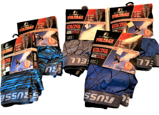 russell performance active base layer with stretch