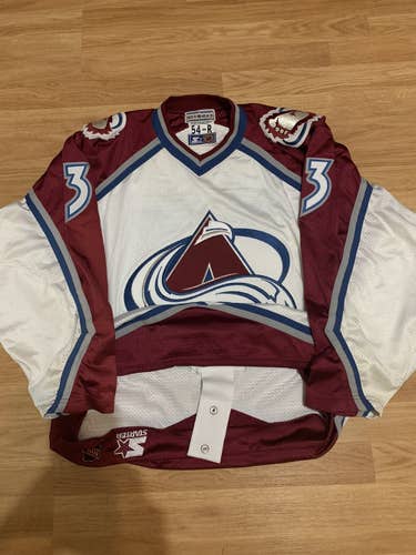 Starter Authentic Patrick Roy Colorado Avalanche NHL Hockey Jersey White Home 54