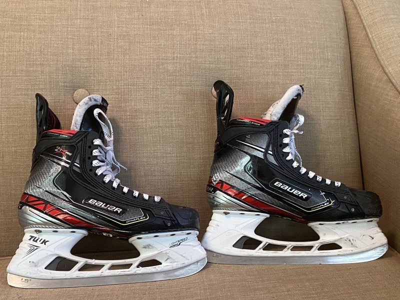 Senior Used Bauer Vapor 2X Pro Hockey Skates Regular Width Pro Stock Size 8