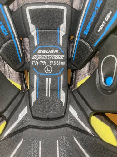 Black Used Large Bauer  Re-Akt 200 Helmet