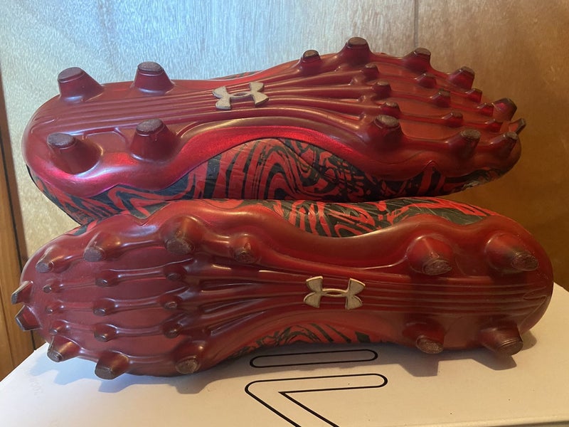 Ua Spotlight Cleats Red Bandana Under Armour Cleats Ua Under