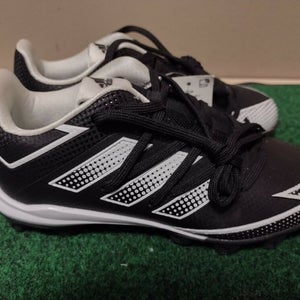 Adidas Afterburner 7 Kids Cleats Black/White EG7624 Size 3.5