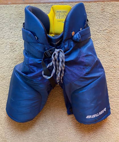 Blue Used Medium Bauer Supreme One40 Hockey Pants