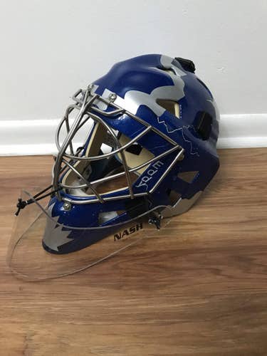 Blue Senior Eddy Pro Stock Goalie Mask