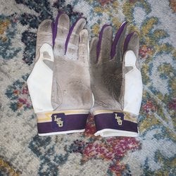 Game used LSU Batting Gloves