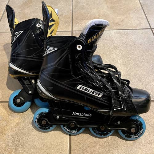Bauer Supreme S180 Skates w/ Marsblade O1 Chassis Sz 10EE