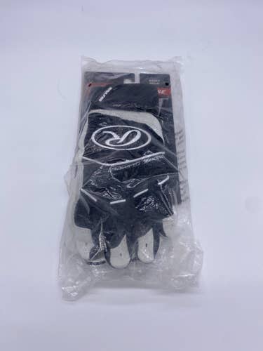 Black New Medium Rawlings Workhorse Batting Gloves