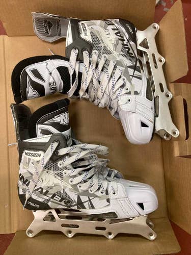 Barely Used Senior Mission INHALER WM03 Inline Skates Wide Width Size 6.5