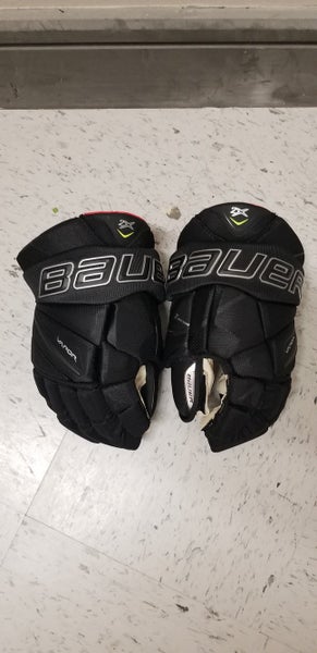Black Used Senior Bauer Vapor 2X Gloves 13"