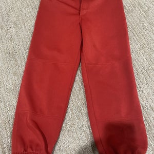 Red Used Women's Small Mizuno Pants