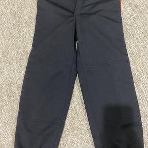 Black w/red stripe Small Mizuno Pants