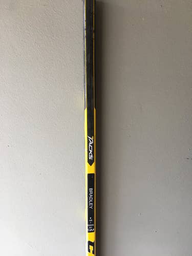 Used ProStock CCM LH Tacks Hockey Stick "BRADLEY" Mid Pattern Pro Stock