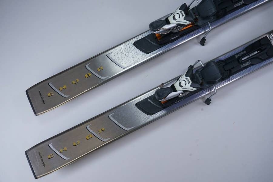 VOLANT CHUBB 168CM SNOW SKIS W/ MARKER TITANIUM 1200