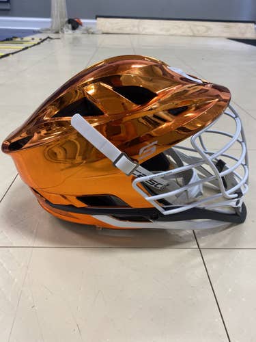 Orange Used Player's Cascade S Helmet